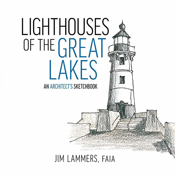 Cover of book "Lighthouses of the Great Lakes"