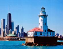 Lighthouses of Chicago Harbor