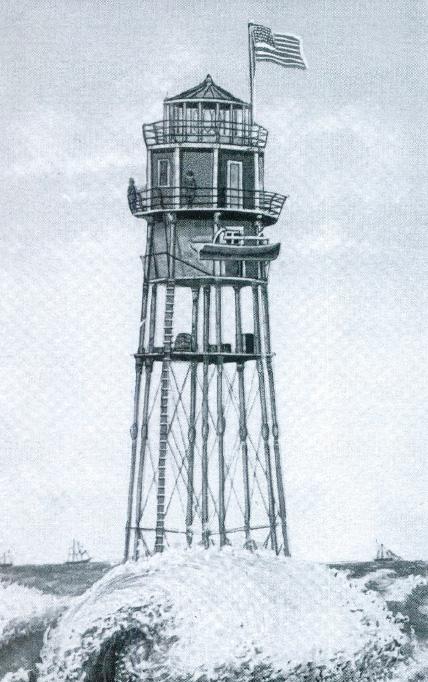The First Minots Ledge Lighthouse