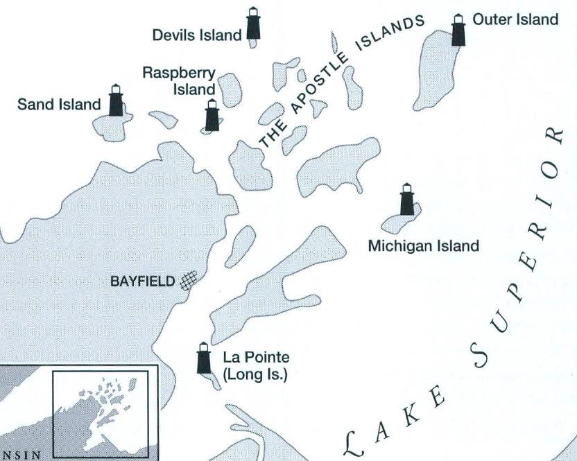 When Storms Lash Lighthouses (Apostle Islands)